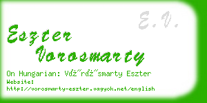 eszter vorosmarty business card